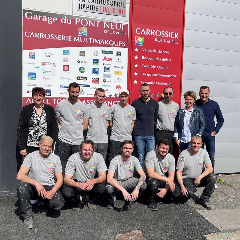 L’Equipe du garage du Pont Neuf carrosserie sur le Bassin de Thau